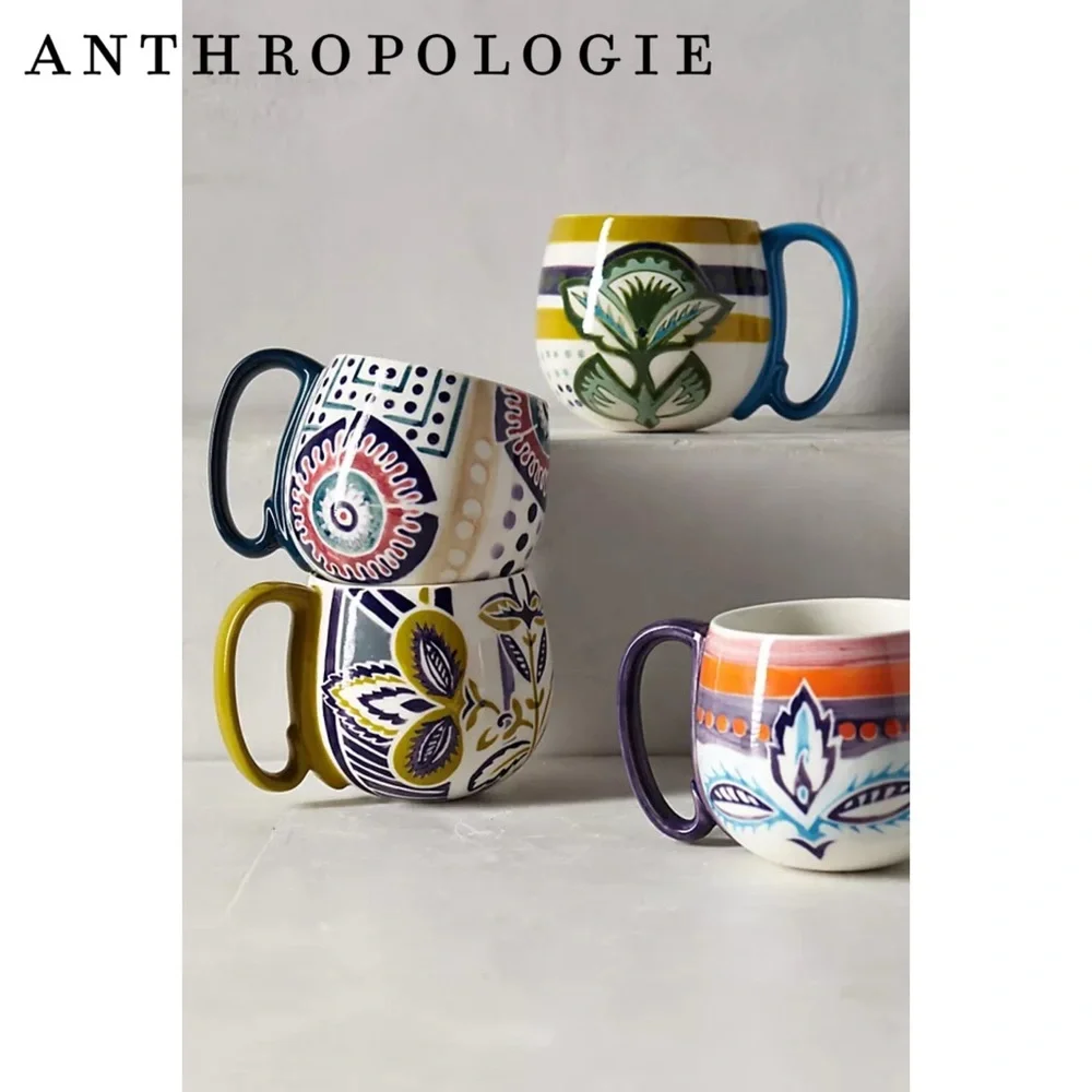 Anthropologie Orchid Pavilion Mug